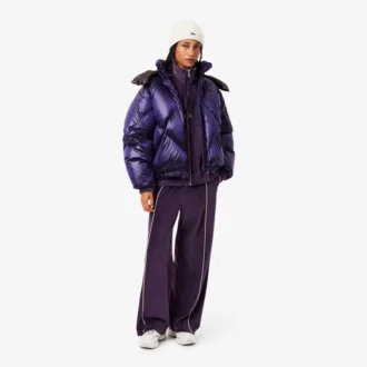Pantaloni da tuta in velluto con dettagli decorativi da donna