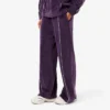 Pantaloni da tuta in velluto con dettagli decorativi da donna