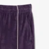 Pantaloni da tuta in velluto con dettagli decorativi da donna