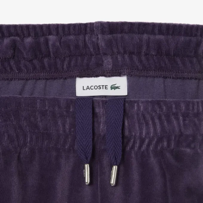 Pantaloni da tuta in velluto con dettagli decorativi da donna