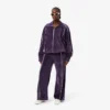 Pantaloni da tuta in velluto con dettagli decorativi da donna