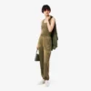 Pantaloni da tuta oversize in raso da donna