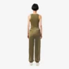 Pantaloni da tuta oversize in raso da donna