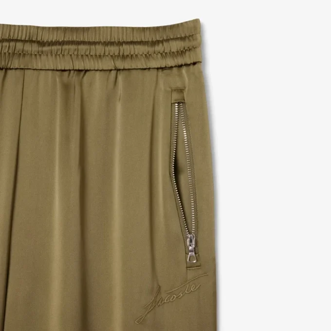 Pantaloni da tuta oversize in raso da donna