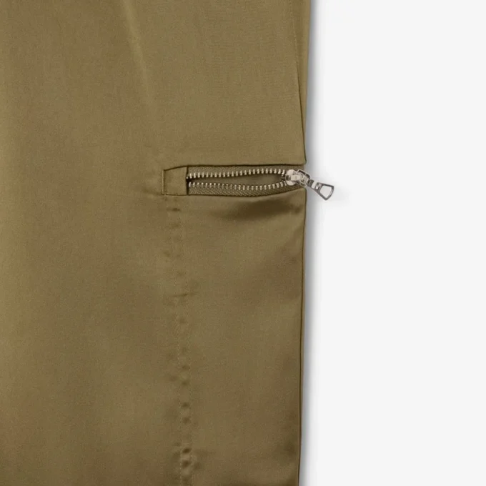 Pantaloni da tuta oversize in raso da donna