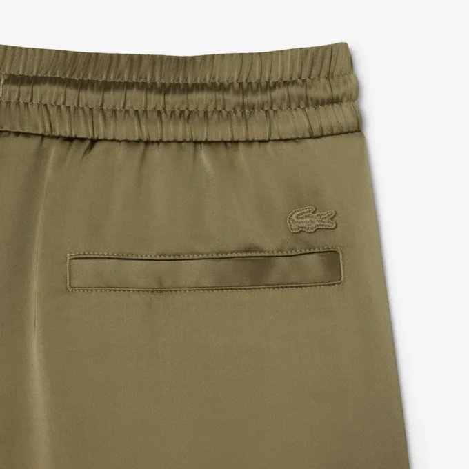 Pantaloni da tuta oversize in raso da donna