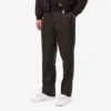 Pantaloni da uomo in lana a vita dritta con motivo a chevron