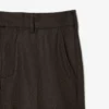 Pantaloni da uomo in lana a vita dritta con motivo a chevron