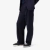 Pantaloni da uomo in lana feltrata con vestibilità dritta Pantaloni da uomo in lana feltrata con vestibilità dritta