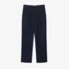 Pantaloni da uomo in lana feltrata con vestibilità dritta Pantaloni da uomo in lana feltrata con vestibilità dritta