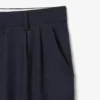 Pantaloni da uomo in lana feltrata con vestibilità dritta Pantaloni da uomo in lana feltrata con vestibilità dritta
