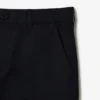 Pantaloni da uomo in twill di cotone a vestibilità dritta Pantaloni da uomo in twill di cotone a vestibilità dritta