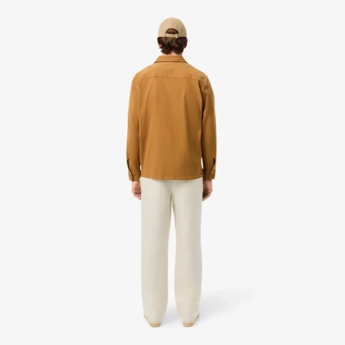 Pantaloni da uomo in twill di lino a vestibilità regolare Pantaloni da uomo in twill di lino a vestibilità regolare