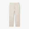 Pantaloni da uomo in twill di lino a vestibilità regolare Pantaloni da uomo in twill di lino a vestibilità regolare