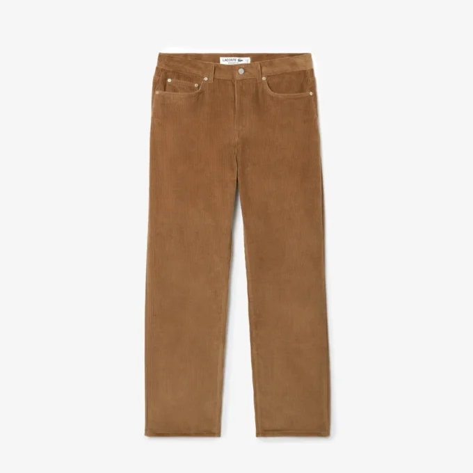 Pantaloni da uomo in velluto a 5 tasche, vestibilità dritta Pantaloni da uomo in velluto a 5 tasche, vestibilità dritta