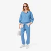 Pantaloni della tuta da donna in piqué