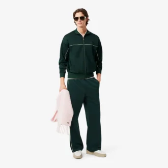 Pantaloni della tuta da uomo in raso a vestibilità ampia