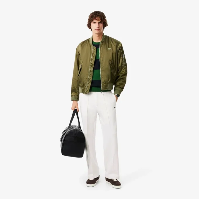Pantaloni della tuta da uomo in twill a pieghe Pantaloni della tuta da uomo in twill a pieghe