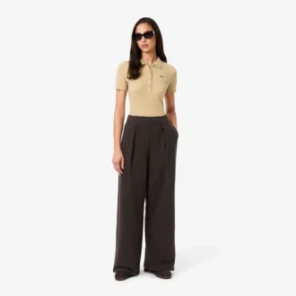 Pantaloni della tuta in pile a gamba larga da donna Pantaloni della tuta in pile a gamba larga da donna
