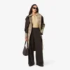 Pantaloni della tuta in pile a gamba larga da donna