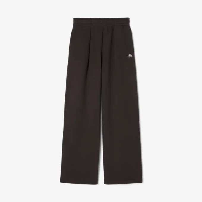 Pantaloni della tuta in pile a gamba larga da donna