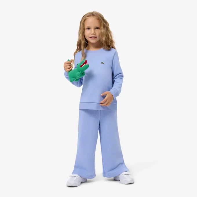 Pantaloni della tuta in pile a zampa per bambina Pantaloni della tuta in pile a zampa per bambina