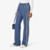 Pantaloni della tuta svasati da donna con monogramma