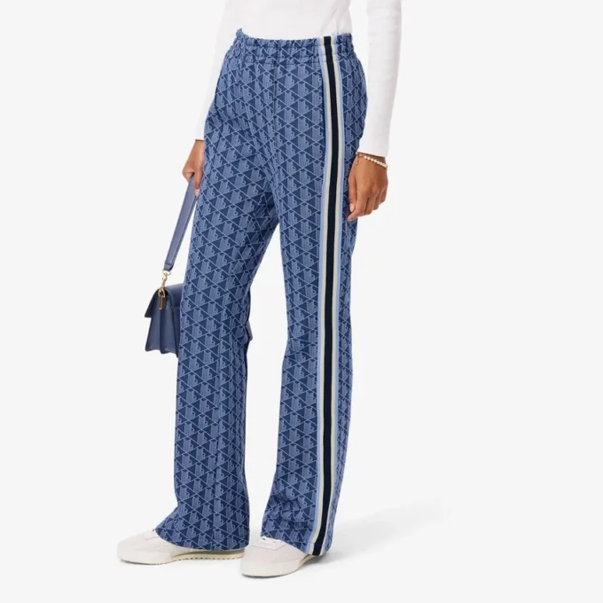 Pantaloni della tuta svasati da donna con monogramma
