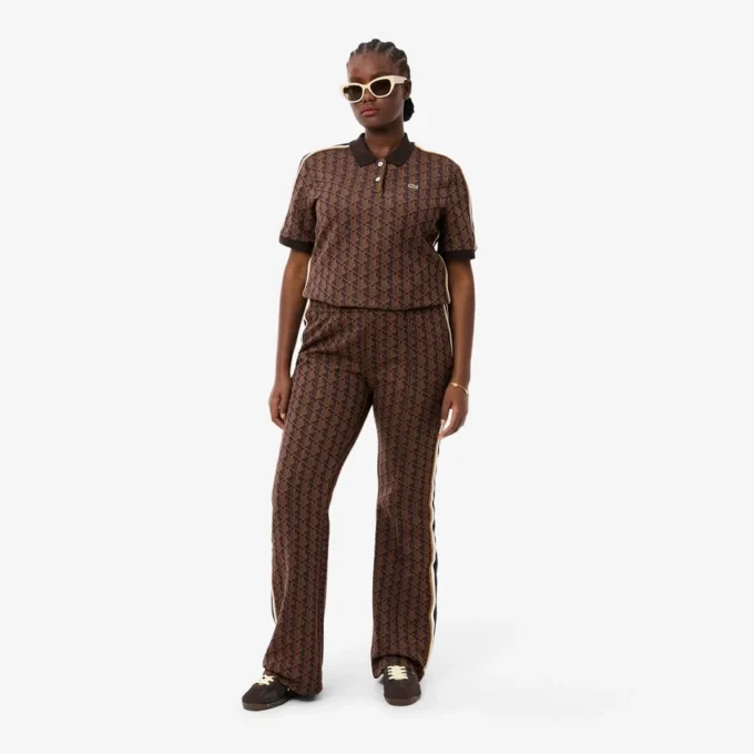 Pantaloni della tuta svasati da donna con monogramma Pantaloni della tuta svasati da donna con monogramma