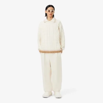Pantaloni in lana sartoriali dalla vestibilità regolare della collezione Runway