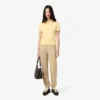 Pantaloni in pile da donna con logo in rilievo Pantaloni in pile da donna con logo in rilievo