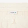 Pantaloni in pile da donna con logo in rilievo Pantaloni in pile da donna con logo in rilievo