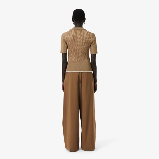 Pantaloni larghi in misto lana The Blend della collezione Runway