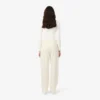 Pantaloni oversize in flanella plissettata da donna Pantaloni oversize in flanella plissettata da donna