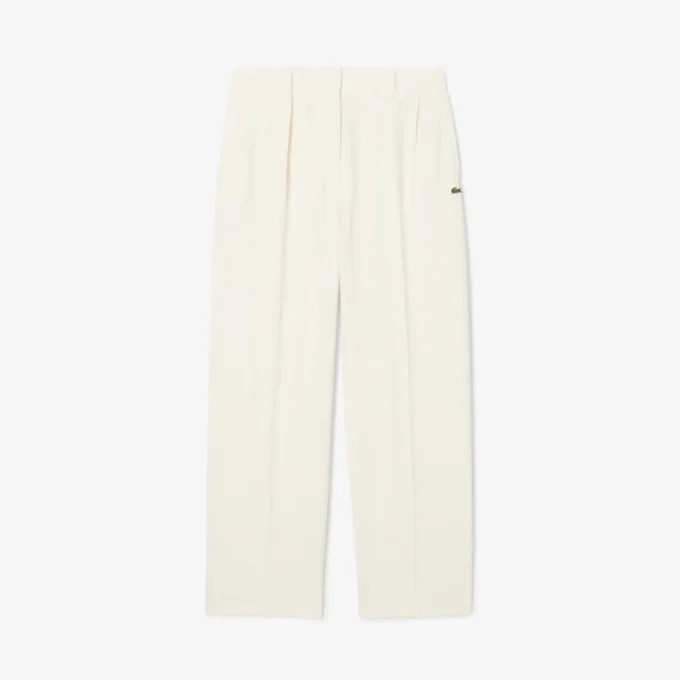 Pantaloni oversize in flanella plissettata da donna Pantaloni oversize in flanella plissettata da donna