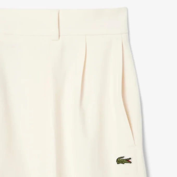 Pantaloni oversize in flanella plissettata da donna Pantaloni oversize in flanella plissettata da donna