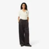 Pantaloni oversize in raso elasticizzato