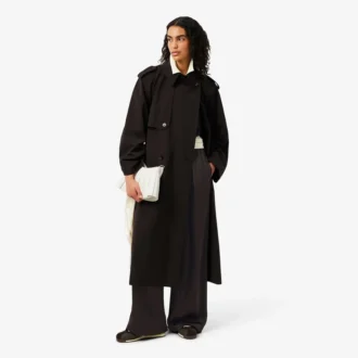 Pantaloni oversize in raso elasticizzato