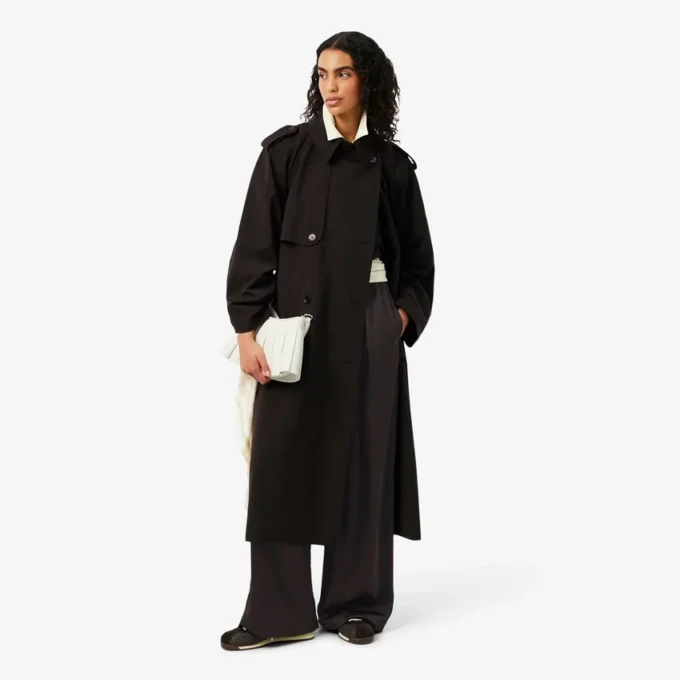 Pantaloni oversize in raso elasticizzato