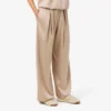 Pantaloni oversize in raso elasticizzato