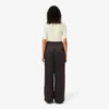 Pantaloni oversize in raso elasticizzato