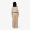 Pantaloni oversize in raso elasticizzato