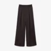 Pantaloni oversize in raso elasticizzato