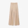 Pantaloni oversize in raso elasticizzato
