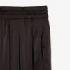 Pantaloni oversize in raso elasticizzato
