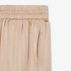 Pantaloni oversize in raso elasticizzato
