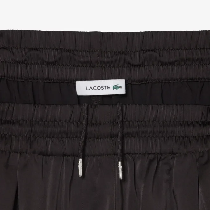 Pantaloni oversize in raso elasticizzato
