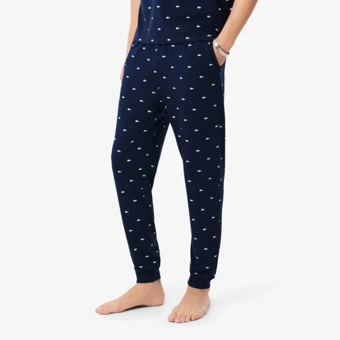 Pantaloni pigiama da uomo in cotone stampato Pantaloni pigiama da uomo in cotone stampato