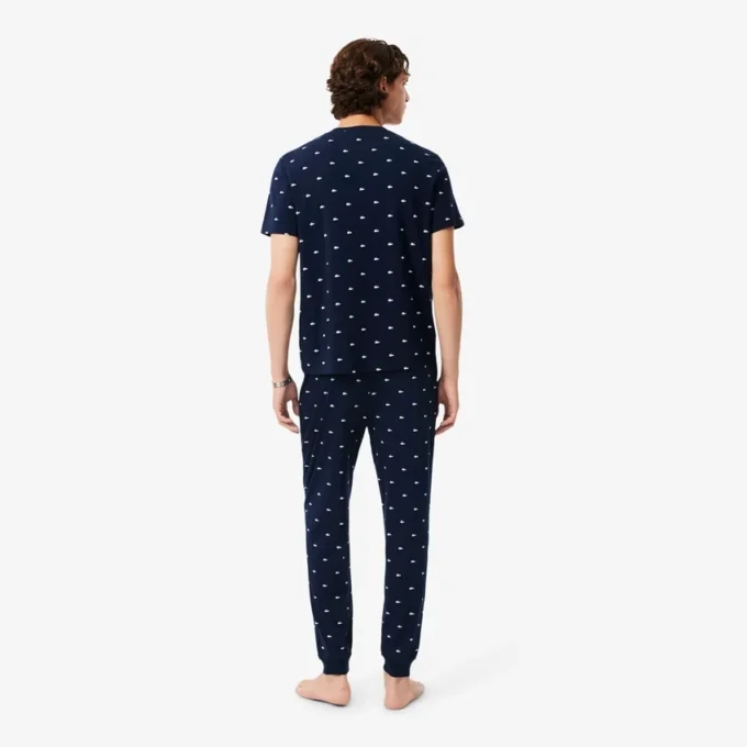 Pantaloni pigiama da uomo in cotone stampato Pantaloni pigiama da uomo in cotone stampato