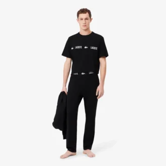 Pantaloni pigiama da uomo in jersey di cotone